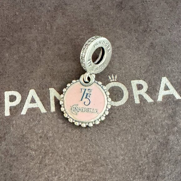 2025 Disney Parks Cinderella 75th Anniversary Glass Slipper Pandora Charm - Picture 4 of 4